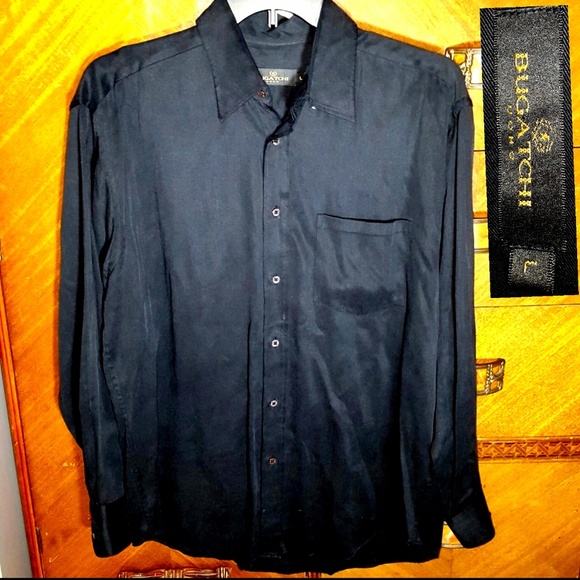 Bugatchi Other - Bugatchi Uomo Tencel Shirt, Black, Large